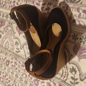 BCBGeneration Wedge Shoes, 8M, Navy